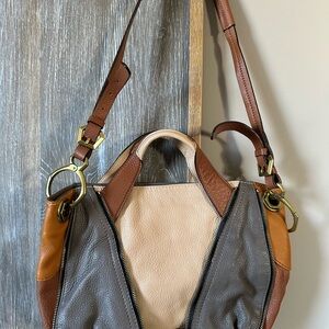 OrYANY Lian Leather Zipper Detail shoulder bag